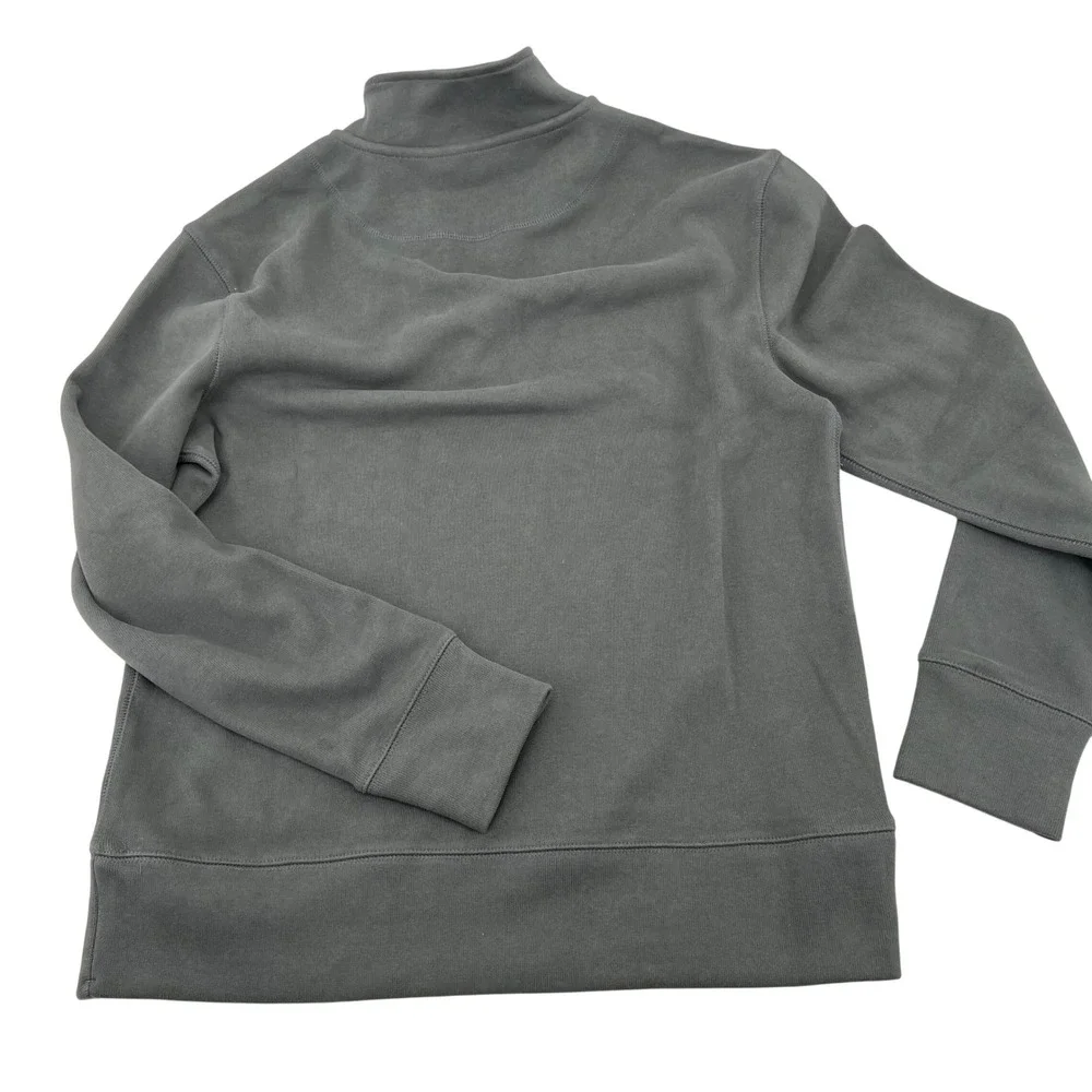 Banana Republic Mens Gray green Quarter Zip‎ Sweatshirt Pullover Size M